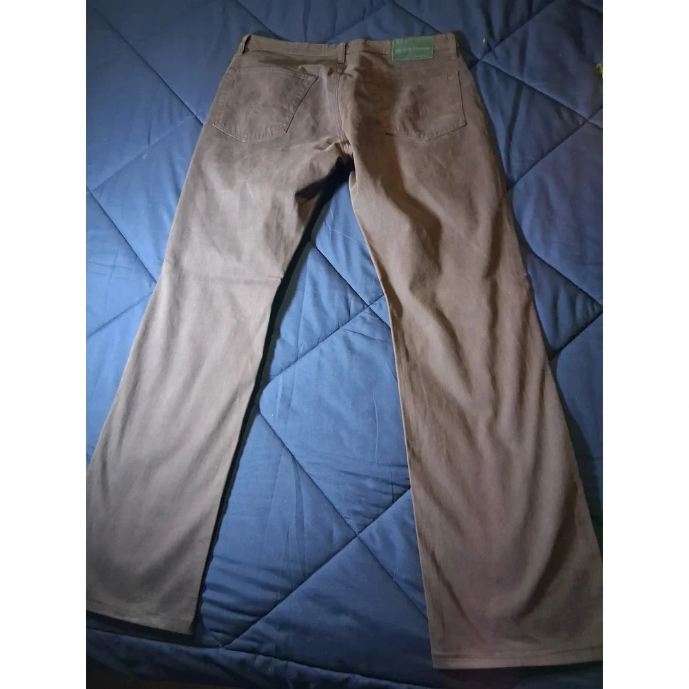 AG Adriano Goldschmied The Protege Straight Leg Pants Brown Plum 33x34 Mens